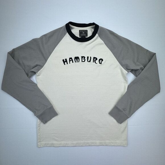 Lucky Brand Sweatshirt Mens Large Embroidered HAMBURG Crew Neck - Picture 7 of 7